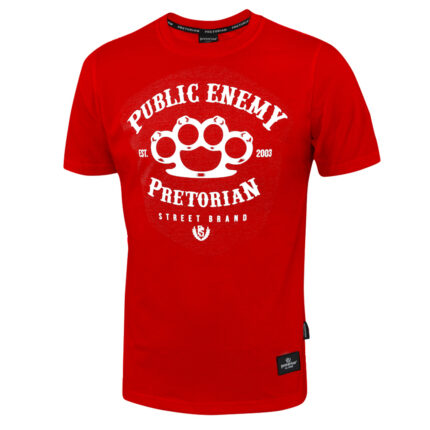 "Public Enemy" Pretorian Póló - piros