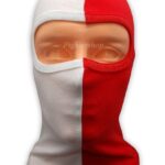 Fehér és piros Símaszk