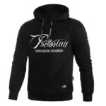 Preorian kapucnis pulóver"Death Before Dishonour" klasszikus fekete