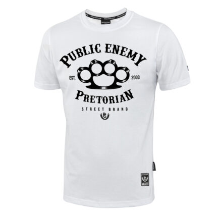 Pretorian Póló "Public Enemy" - fehér
