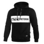 Pretorian kapucnis pulóver "Fight Division" - Fekete