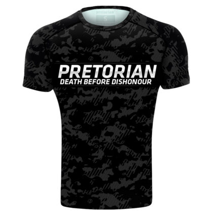Pretorian Rashguard rövid ujjú "szürke camo"